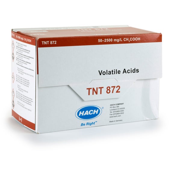 Volatile Acids TNTplus Vial Test (50-2,500 mg/L), 25 Tests