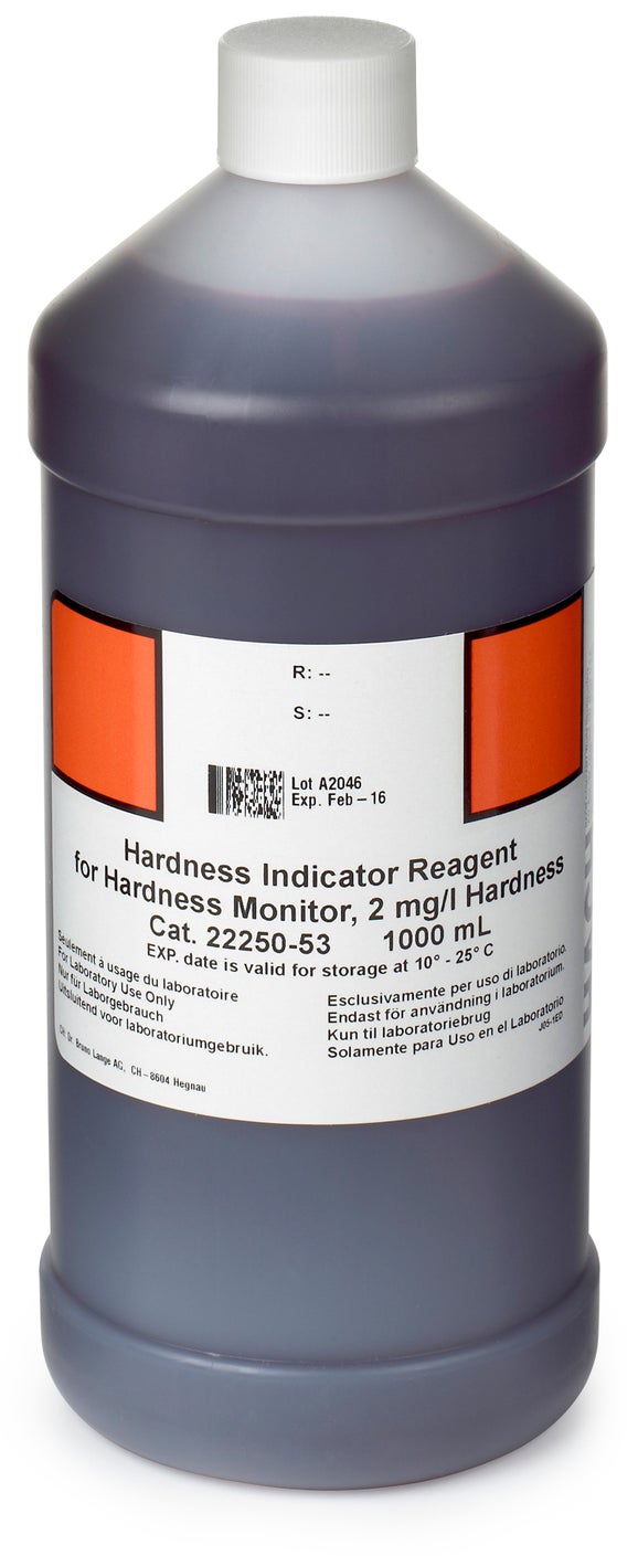 Hardness indicator solution for HACH SP510, 1 L, 2 mg/L