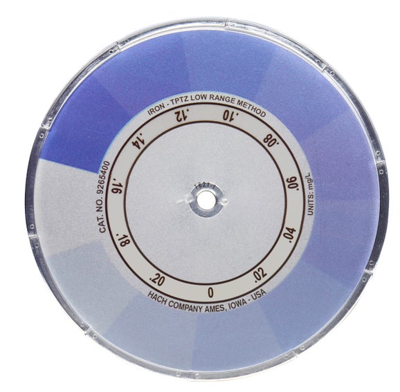 Color Disc Iron, TPTZ, 0 - 0.2 mg/L