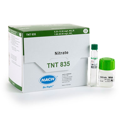 Hach Nitrate TNTplus Vial Test, LR (0.23-13.5 mg/L NO₃-N), 25 Tests